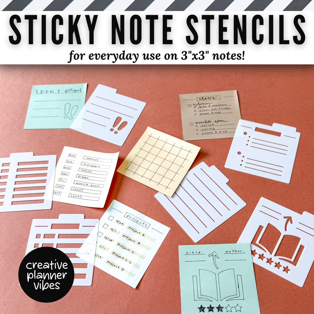 Sticky Notes Stencils image 6