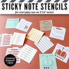 Sticky Notes Stencils image 6
