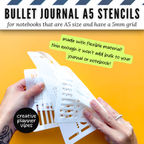 Bullet Journal Stencils and Full Page Templates image 2