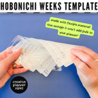 Hobonichi Weeks Full Page Template - Stencil 6 image 1