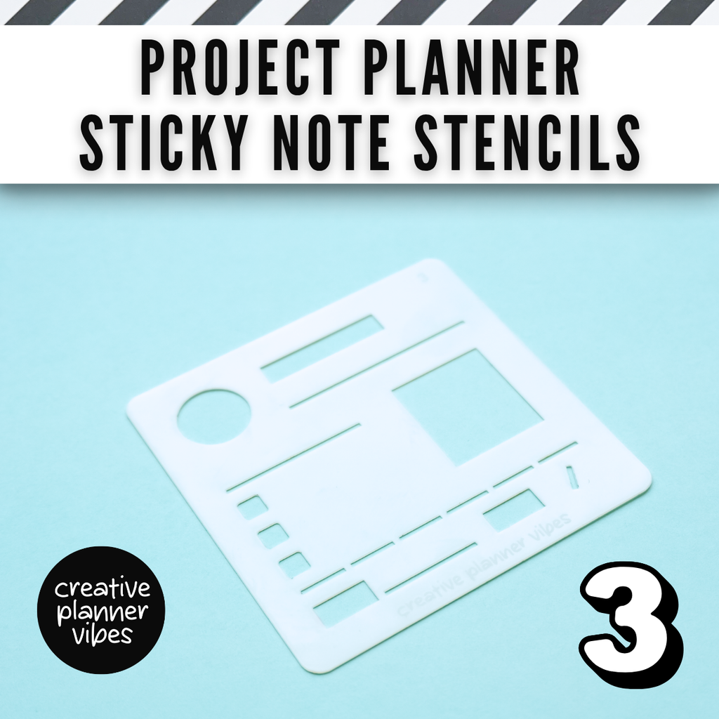 Project Planner Stencils 3"x3" | Pack of 4 | Kanban & Project Management image 12