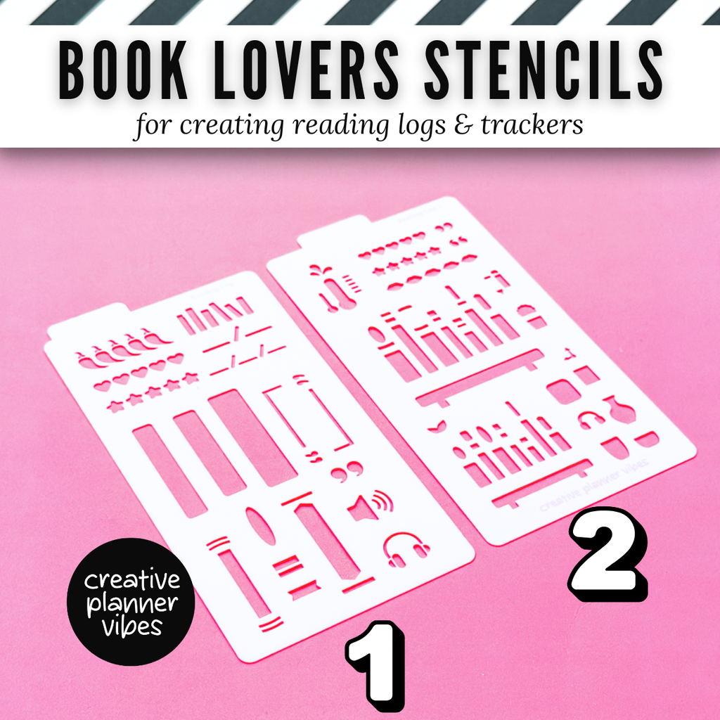 Book Lover's Reading Log Stencil image 9