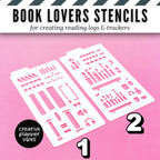 Book Lover's Reading Log Stencil image 9