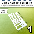 4mm and 5mm Grid All Purpose Stencils image 2