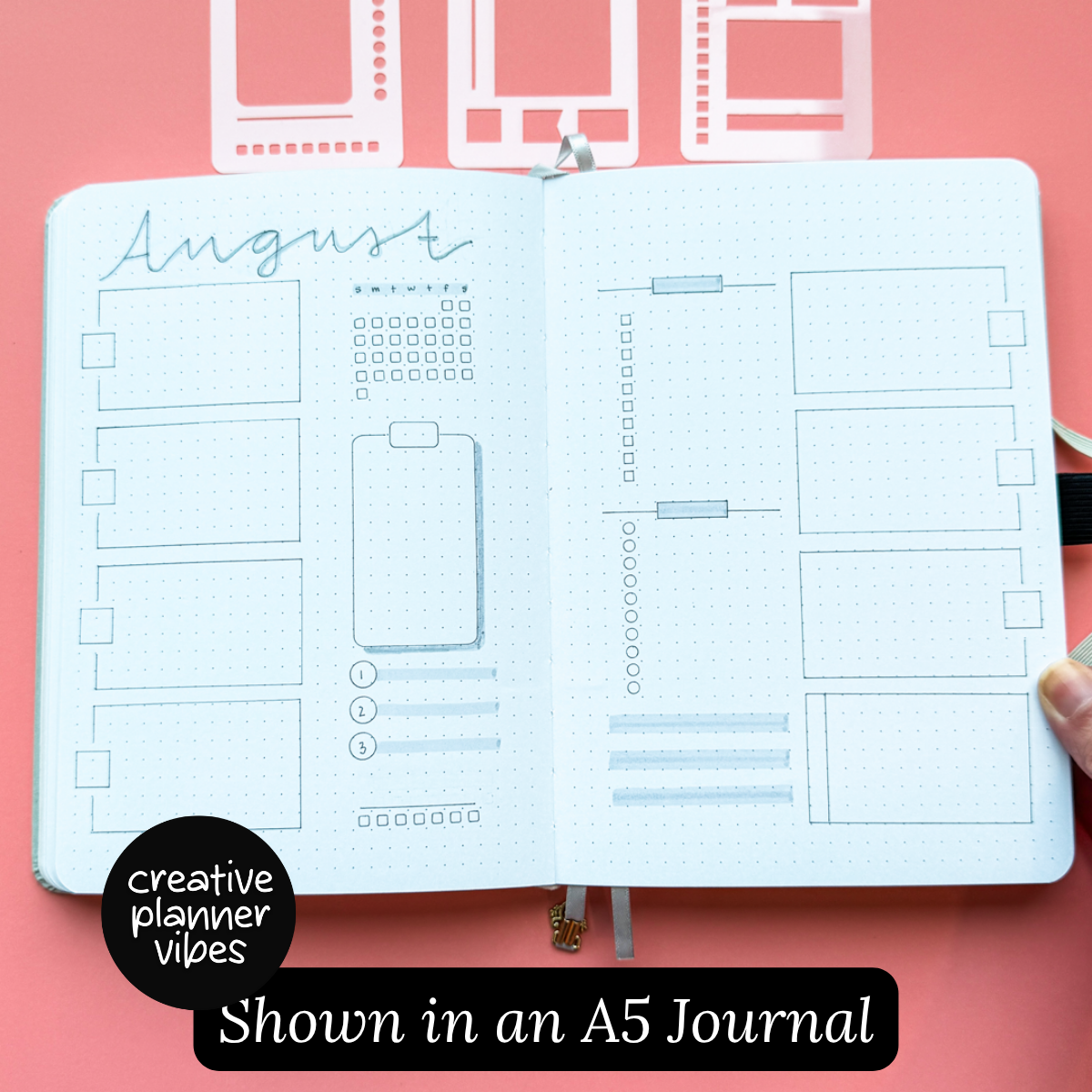 Bullet Journal 5mm Small Stencils image 8