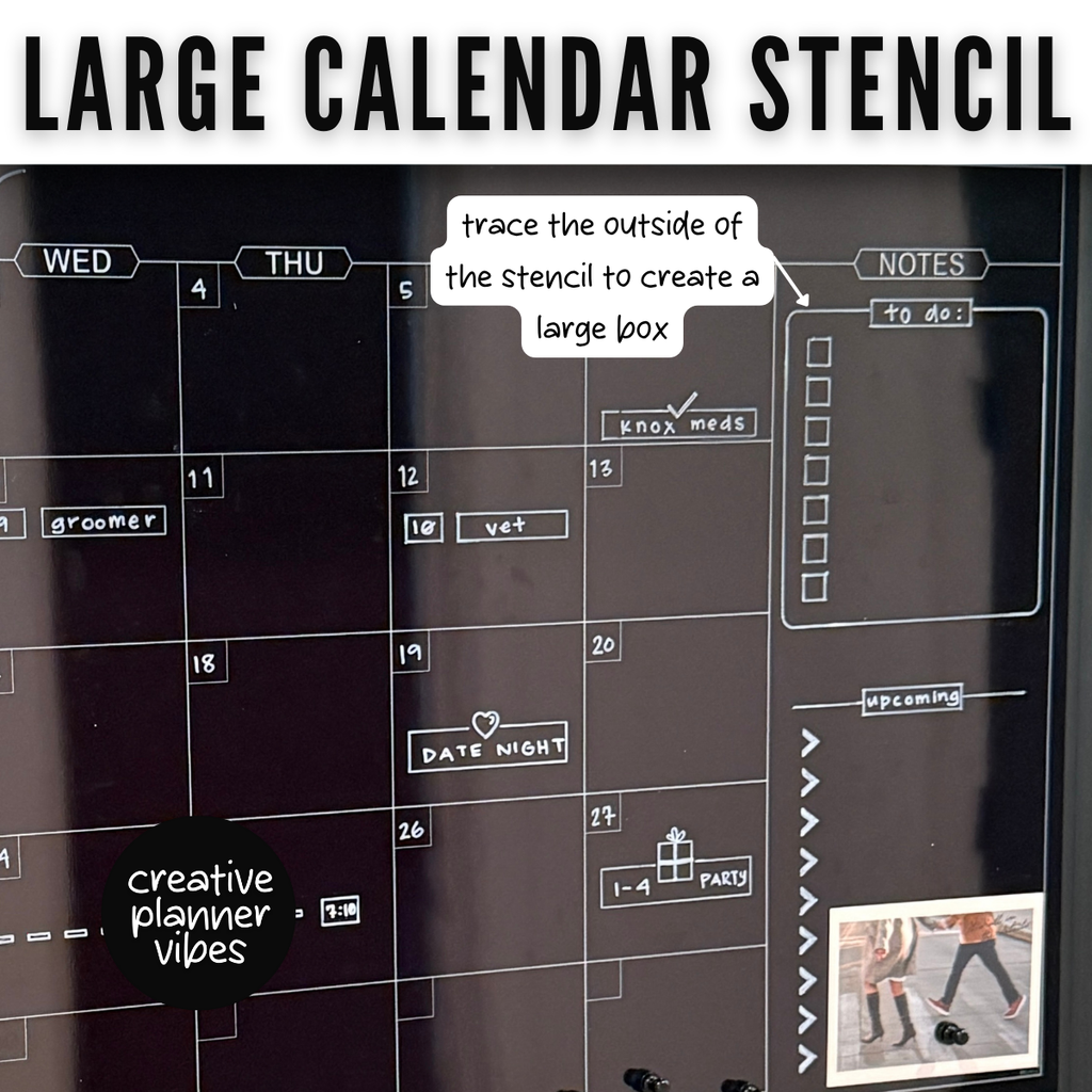 Large Calendar Stencil image 6