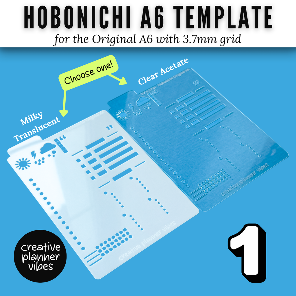 Hobonichi Original A6 Full Page Template Stencil image 10