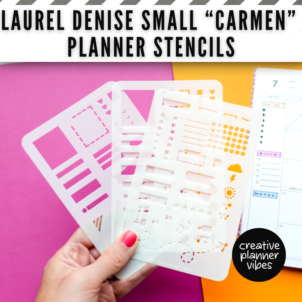 Laurel Denise "Carmen" Small Planner Stencils image 0