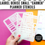 Laurel Denise "Carmen" Small Planner Stencils image 0