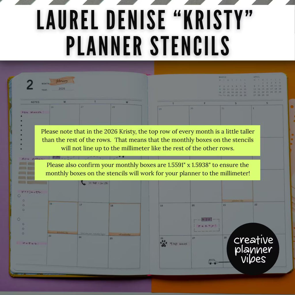 Laurel Denise "Kristy" Planner Stencils image 2