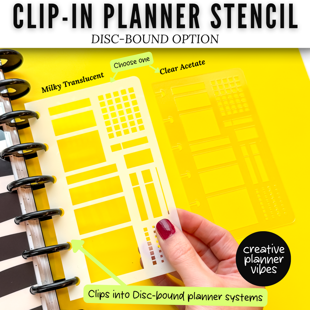 Clip-in Planner Stencils image 8