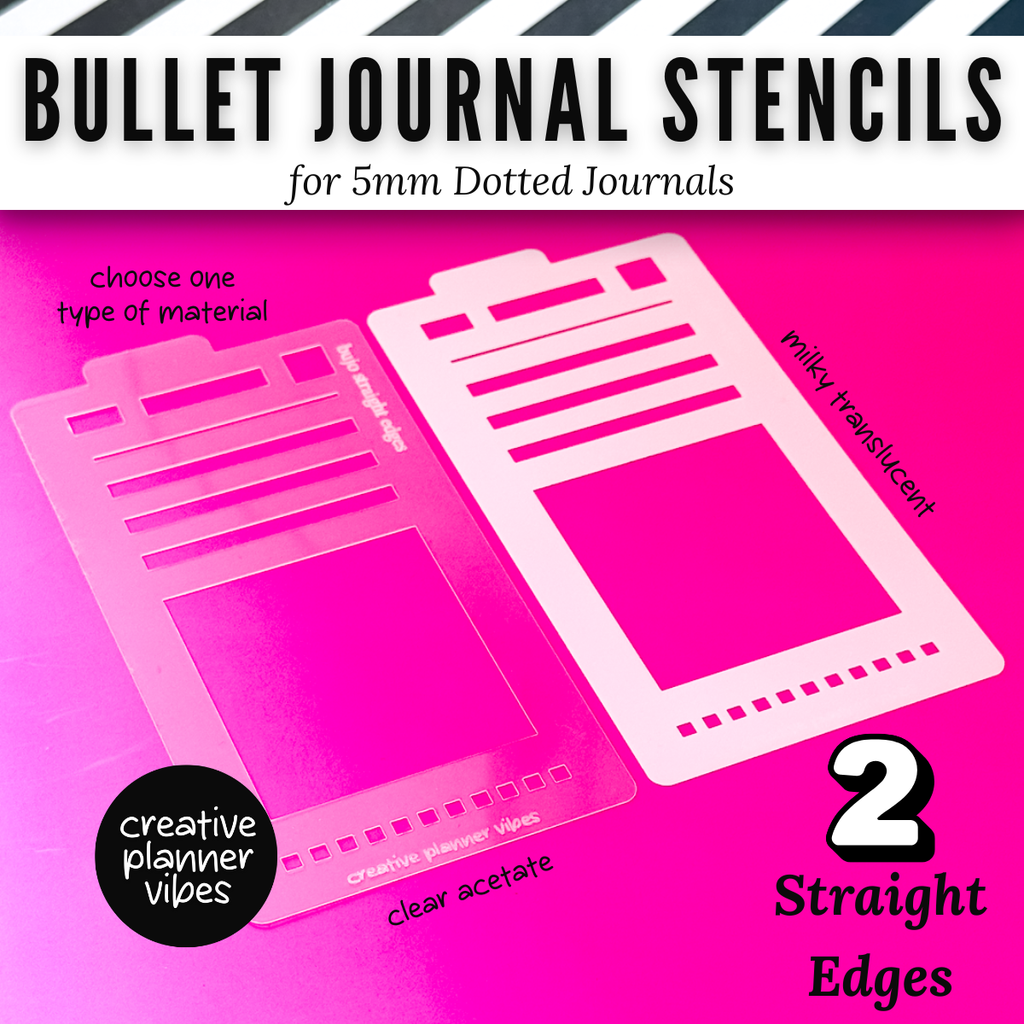Bullet Journal 5mm Medium Stencils image 9