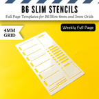 B6 Slim | 4mm and 5mm Full Page Templates & Stencils image 10