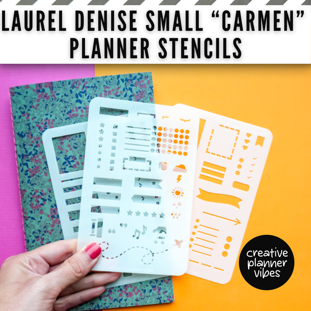 Laurel Denise "Carmen" Small Planner Stencils - All 3 (Save 20%) image