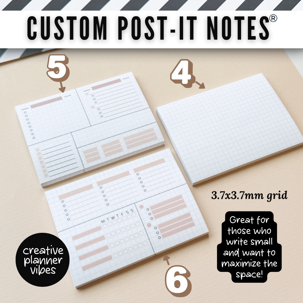 Custom Post-it Notes® | 4" x 3" image 6