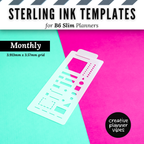 Sterling Ink B6 Slim Full Page Templates & Monthly Stencil image 8