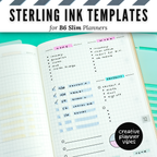 Sterling Ink B6 Slim Full Page Templates & Monthly Stencil image 18