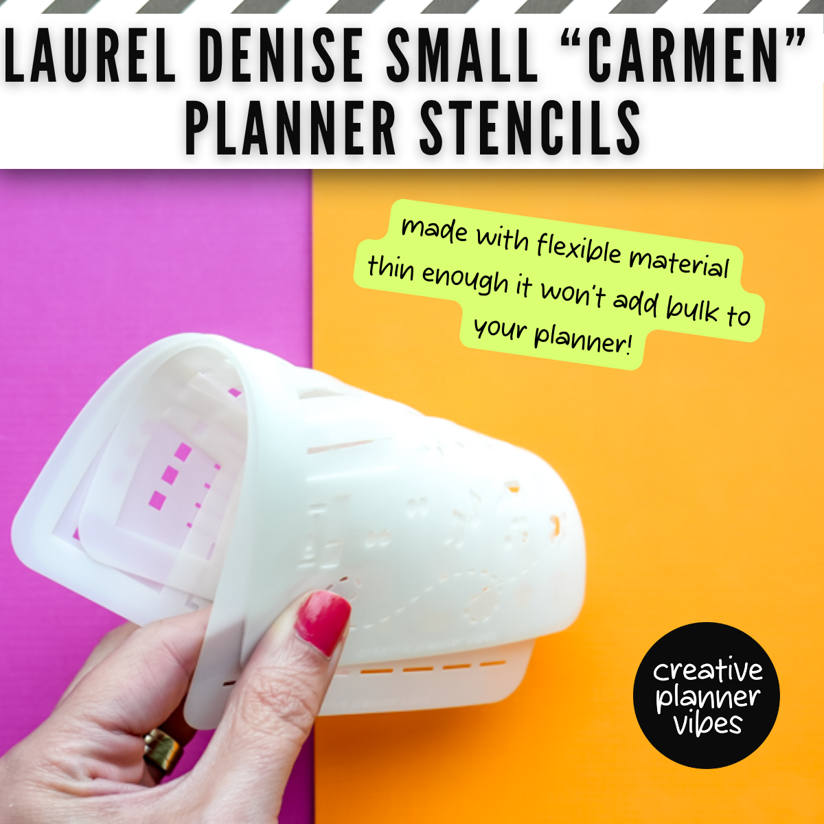 Laurel Denise "Carmen" Small Planner Stencils image 4