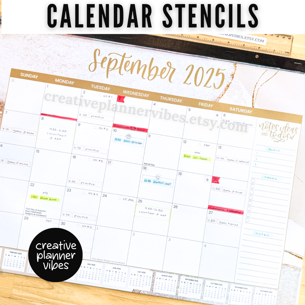 Calendar Stencils image 5