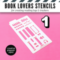 Book Lover's Reading Log Stencil image 12
