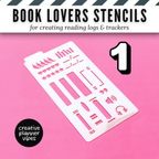Book Lover's Reading Log Stencil image 12