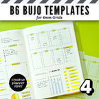 B6 Size | 4mm Grid Full Page Templates & Stencils for Planners, Notebooks, Bullet Journals image 9