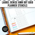 Laurel Denise 6mm Dot Grid Planner Stencils image 16