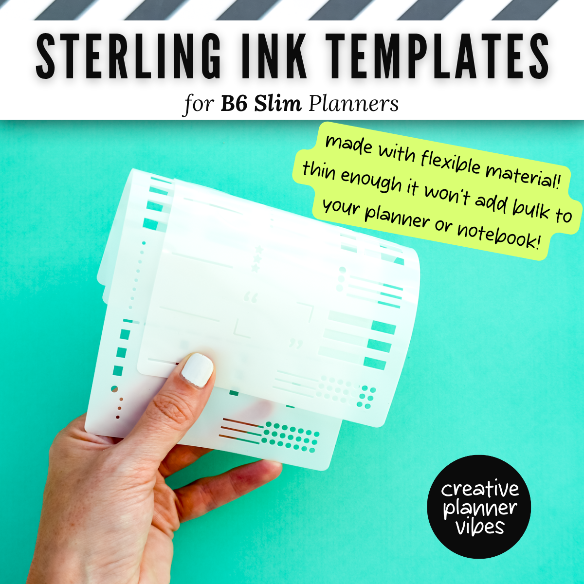 Sterling Ink B6 Slim Full Page Templates & Monthly Stencil image 3