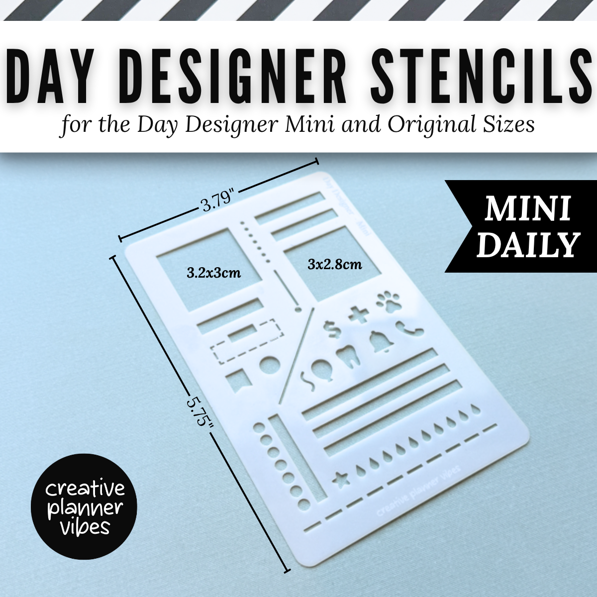 Day Designer Planner Stencils | Mini & Original | Weekly and Daily image 4