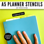 A5 | 4mm Grid Full Page Templates & Stencil image 7