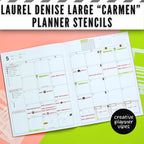 Laurel Denise Large "Carmen" Planner Stencils image 6