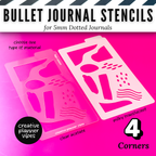Bullet Journal 5mm Medium Stencils image 11