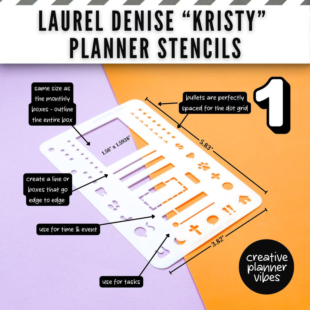 Laurel Denise "Kristy" Planner Stencils image 6