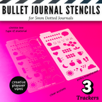 Bullet Journal 5mm Medium Stencils image 10