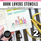 Book Lover's Reading Log Stencil image 8