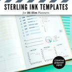Sterling Ink B6 Slim Full Page Templates & Monthly Stencil image 20