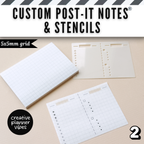 Custom Post-it Notes® & Coordinating Stencils | 4" x 3" image 13
