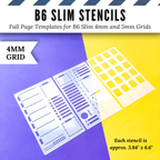 B6 Slim | 4mm and 5mm Full Page Templates & Stencils image 4