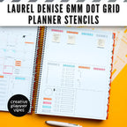 Laurel Denise 6mm Dot Grid Planner Stencils image 17