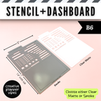 Stencil + Dashboard | Hobonichi Weeks & Cousin, A5, TN, B6 Planners, Journals and Notebooks image 3