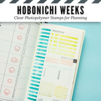 Hobonichi Weeks Everyday Essentials Clear Stamp Set | Clear Photopolymer Stamps for Planning | 4" x 8" image 4