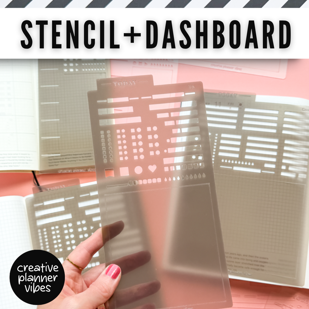 Stencil + Dashboard | Hobonichi Weeks & Cousin, A5, TN, B6 Planners, Journals and Notebooks image 12