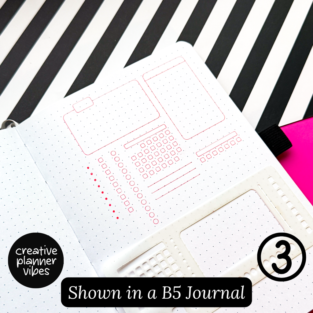 Bullet Journal 5mm Small Stencils image 4