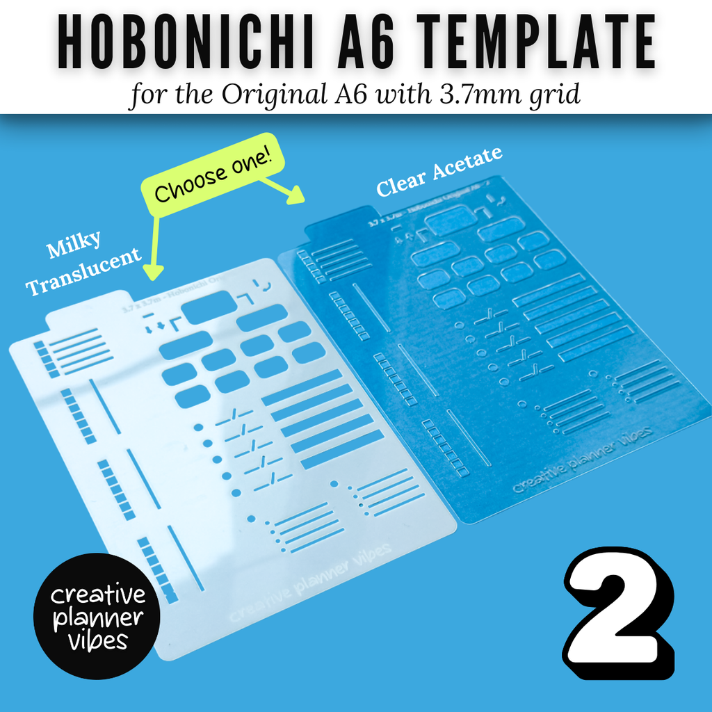 Hobonichi Original A6 Full Page Template Stencil image 12
