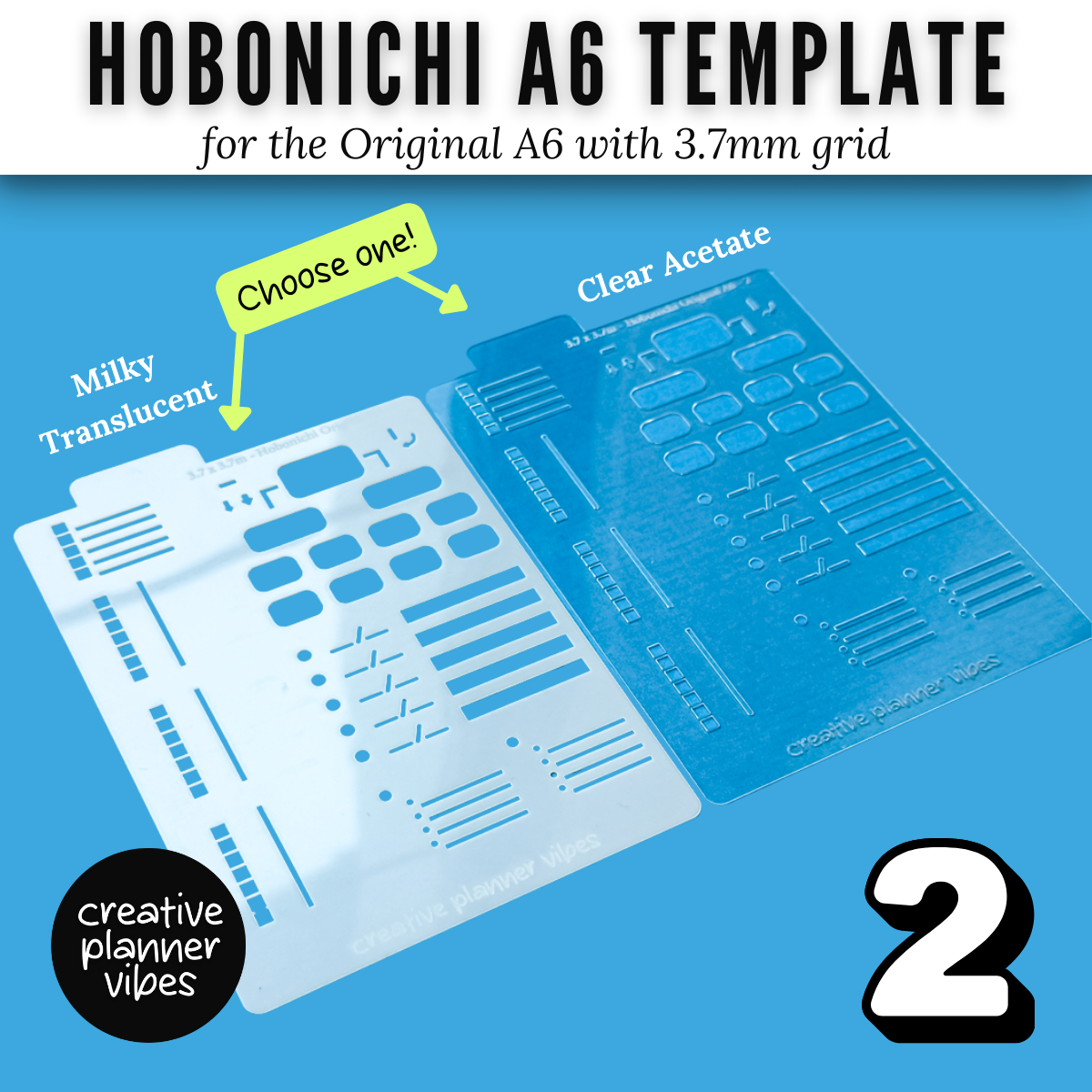 Hobonichi Original A6 Full Page Template Stencil image 12