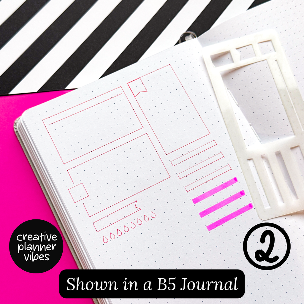 Bullet Journal 5mm Small Stencils image 3