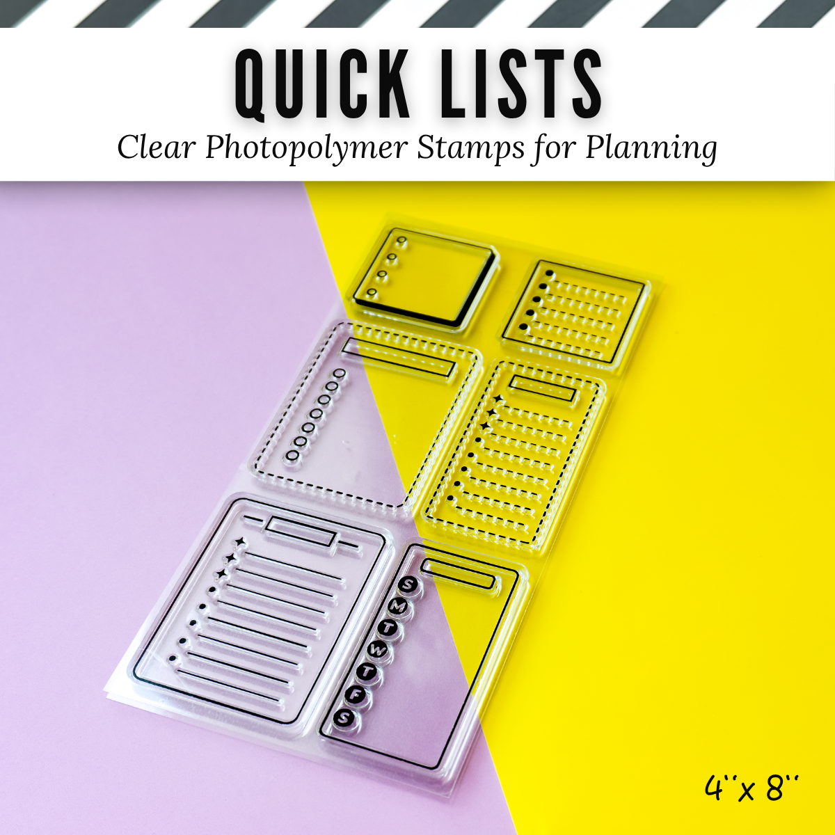 Quick Lists Clear Photopolymer Stamps