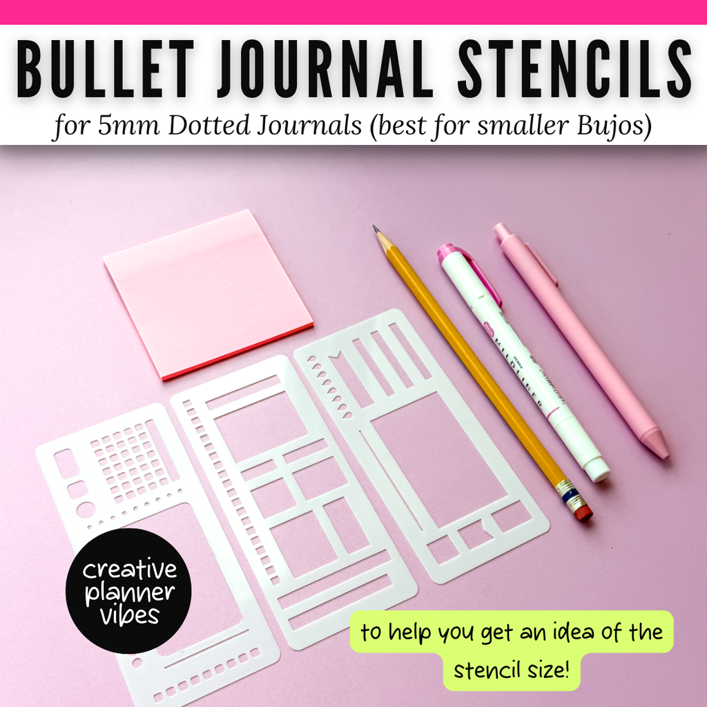 Bullet Journal 5mm Small Stencils image 1