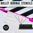 Bullet Journal 5mm Medium Stencils image 7