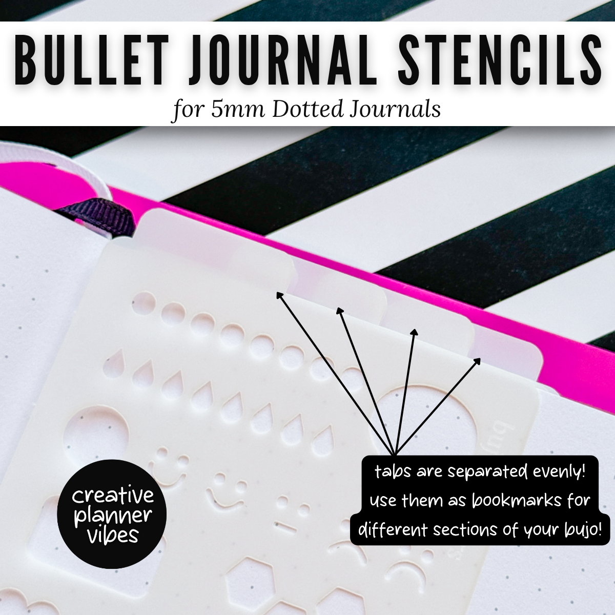 Bullet Journal 5mm Medium Stencils image 7